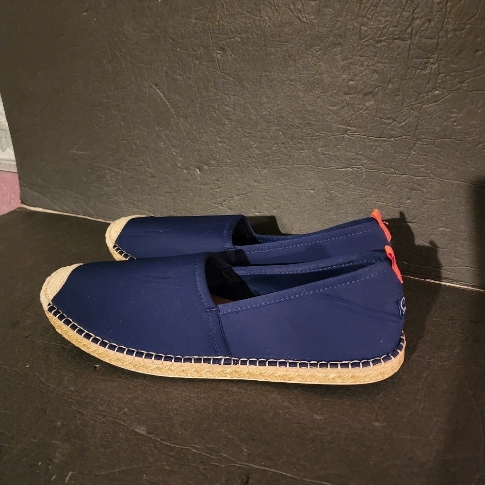 Sea Star Beachwear Espadrille Water Friendly Slip On Shoes Navy Mens Size 12